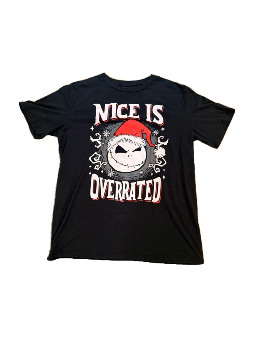 Disney The Nightmare Before Christmas "Nice Is Overrated" Black T-Shirt